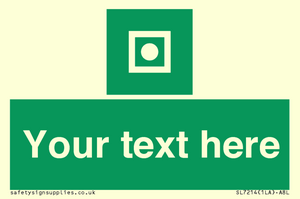 Custom sign safe condition Shipboard general alarm